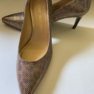 Stuart Weitzman Leopard Metallic Stilleto 36/6